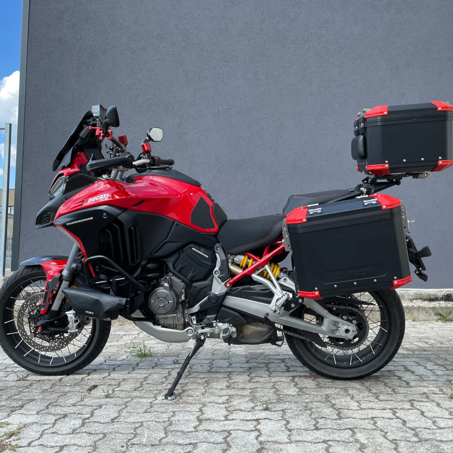 MyTech präsentiert neue Alu Motorradkoffer für die Ducati Multistrada V4