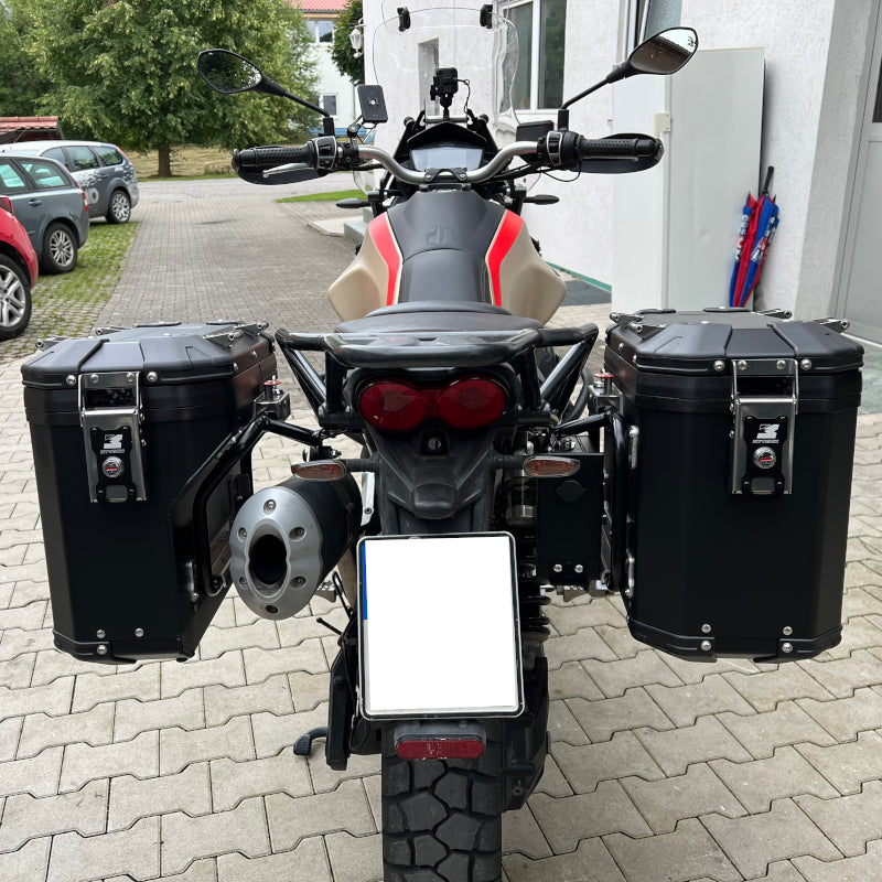 Alukoffer Model X Serie - Moto Guzzi V85 TT bis 23 - MyTech