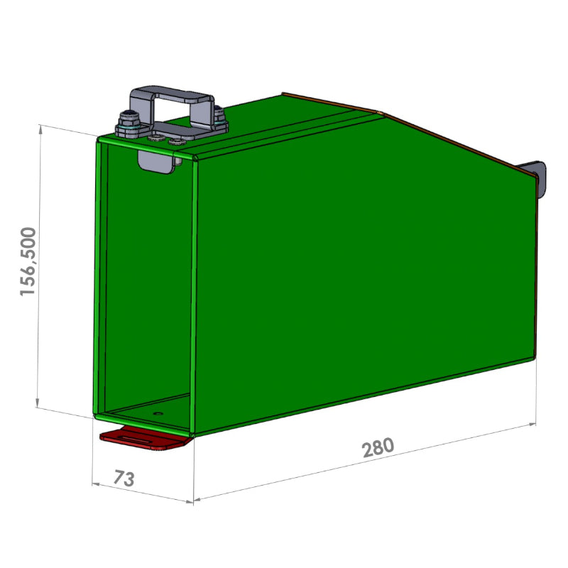 Werkzeugkiste Toolbox links - Yamaha Ténéré 700 - MyTech