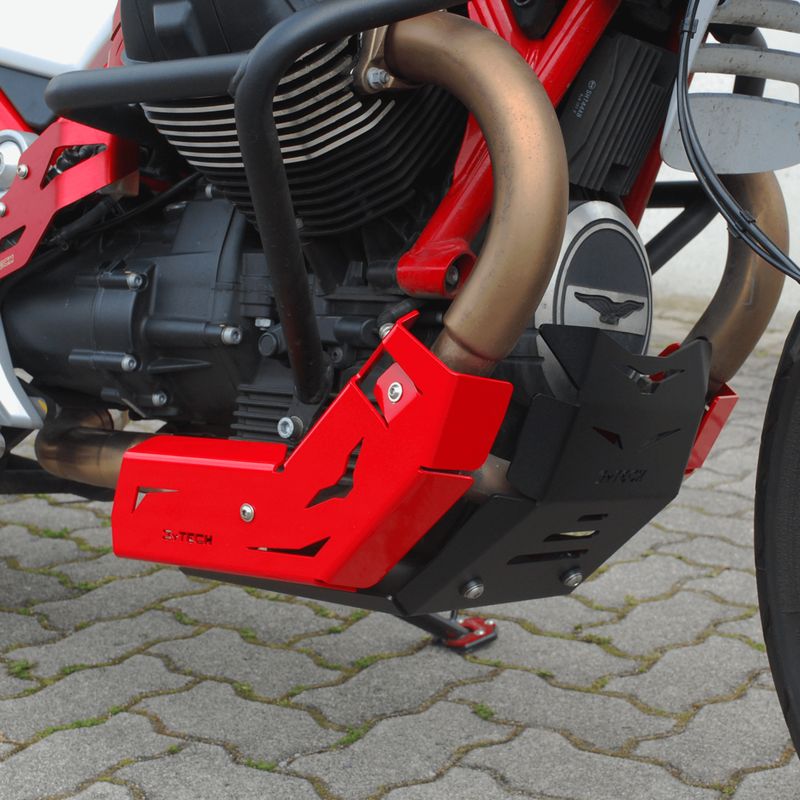Krümmerschutz aus Aluminium Set - Moto Guzzi V85 TT - MyTech